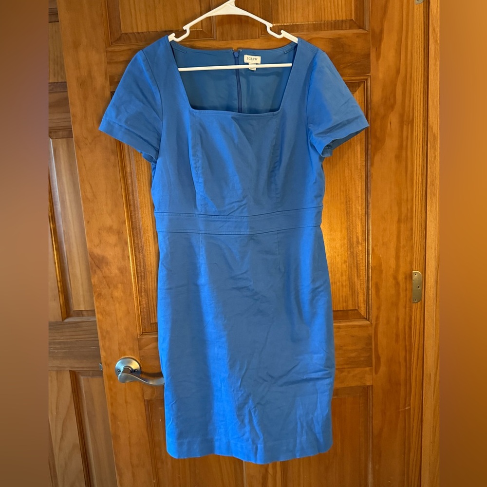 J. Crew Blue Midi Dress